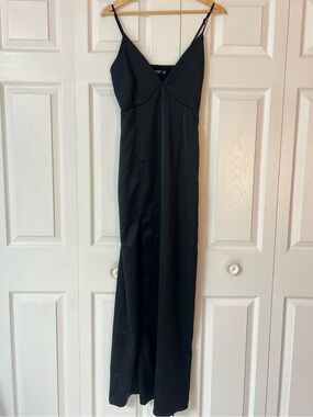 Nasty Gal Black V-Neck Slip Dress